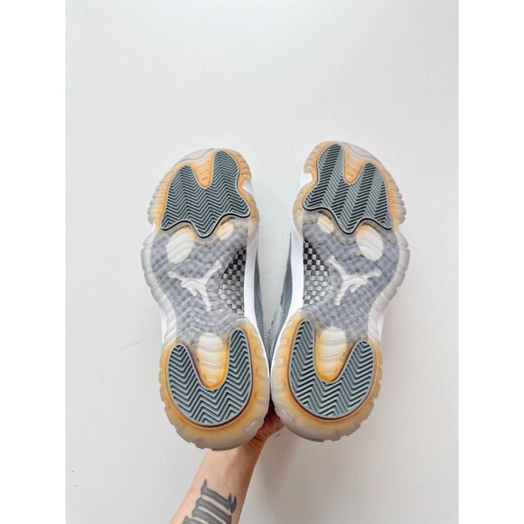 NIB 2010 NIKE Air Jordan 11 Retro Cool Grey Leather Lace Up Sneakers, Size 9 - Picture 11 of 16